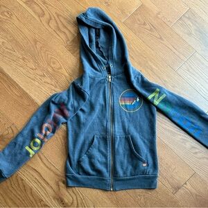 Aviator Nation Kids Hoodie with Rainbow Accents